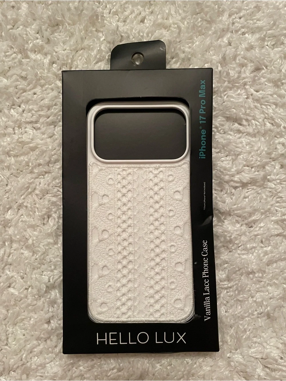 Hello Lux Vanilla Lace Phone Case for iPhone 17 Pro Max Brand New in box